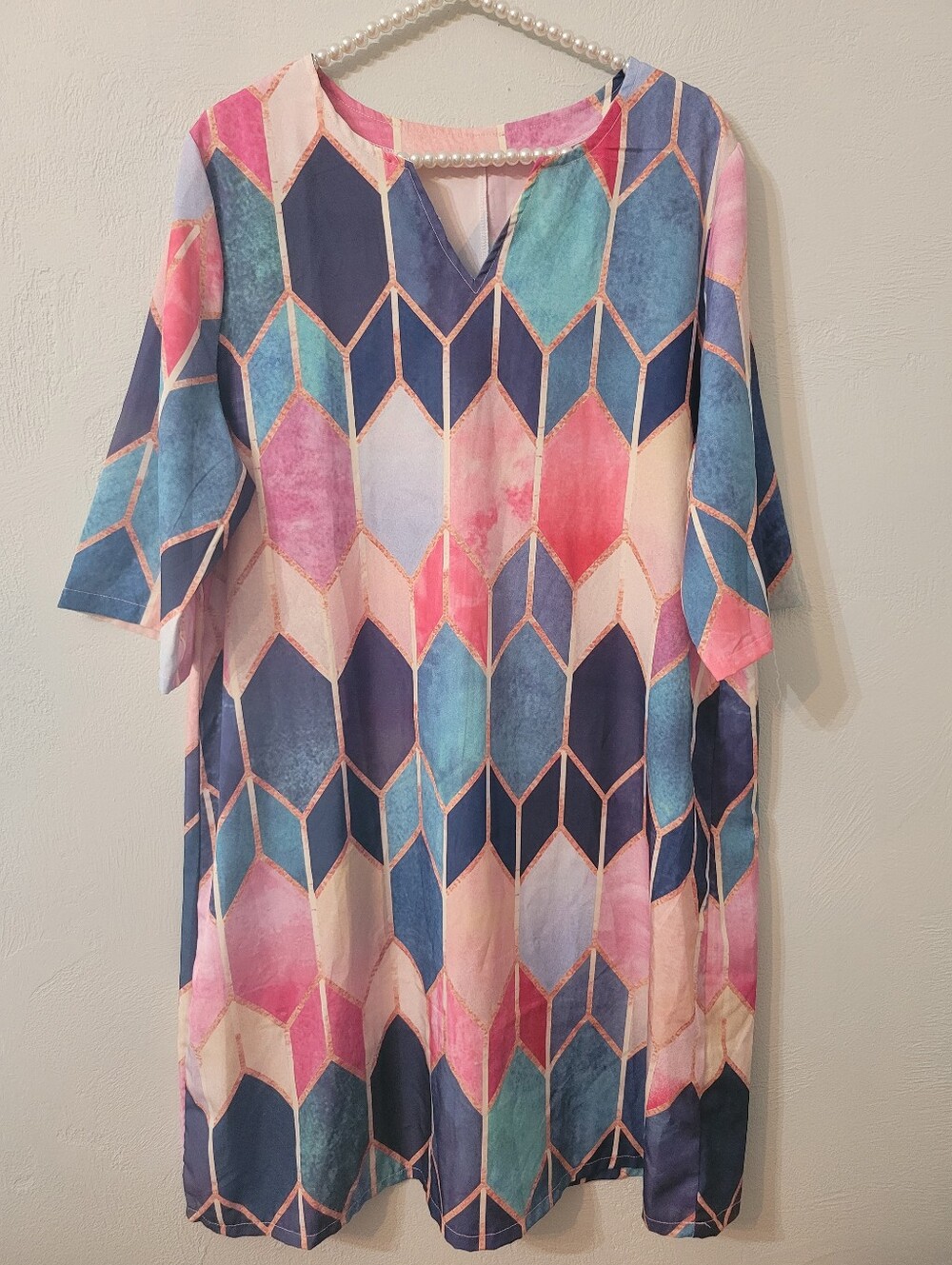 Stylish Colorful Plus Size Tunic Dress Size XXL New Without Tag!